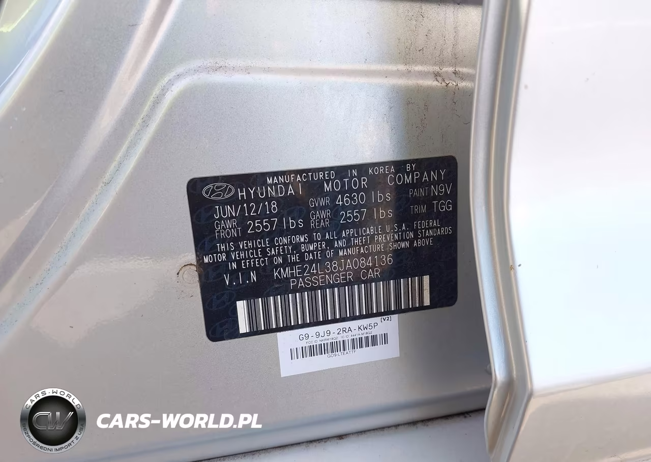 2018 Hyundai Sonata Hybrid Se VIN:KMHE24L38JA084136 - 9