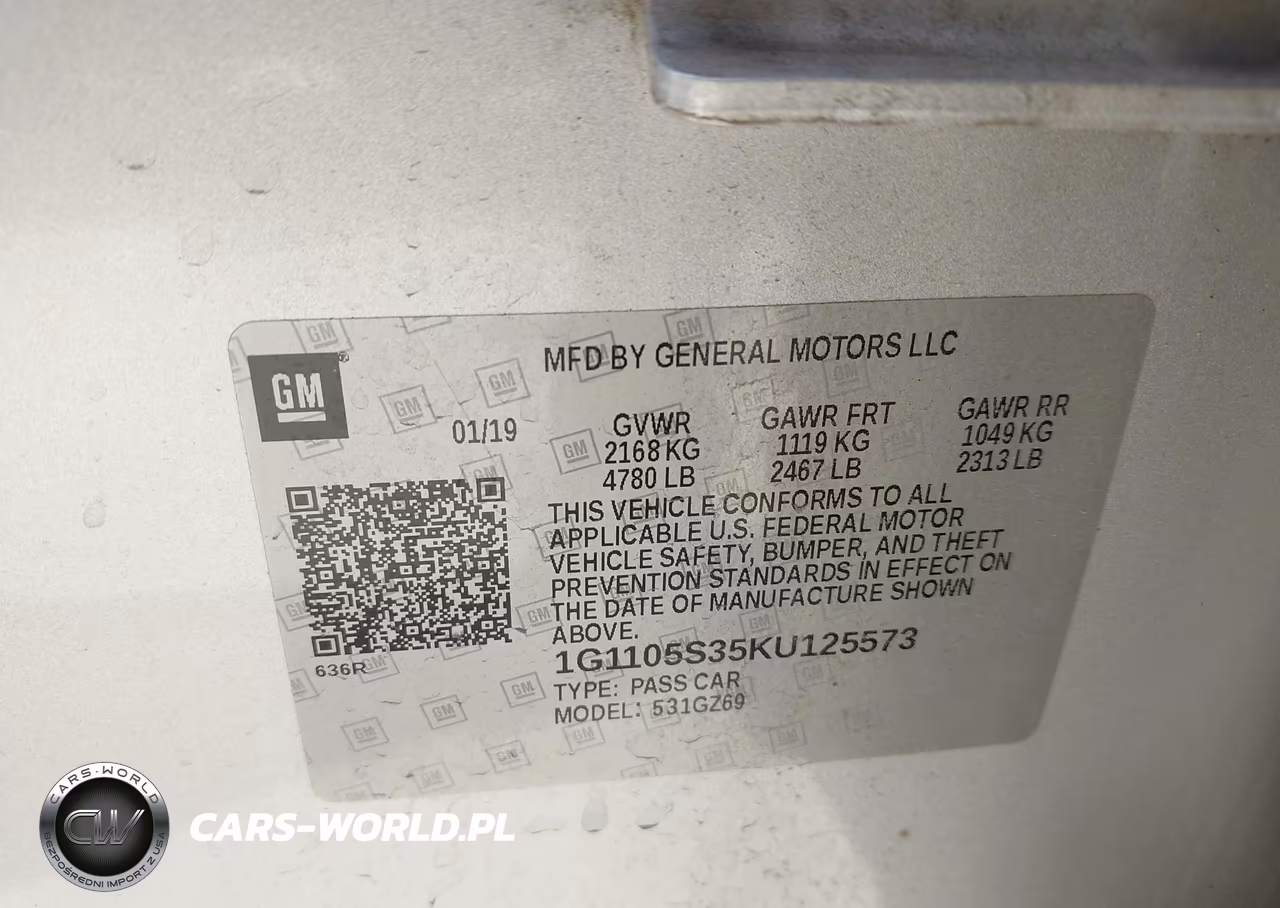 2019 Chevrolet Impala Premier VIN:1G1105S35KU125573 - 9