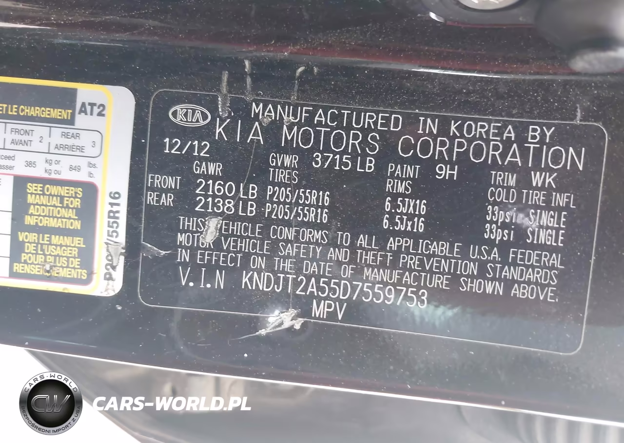 2013 Kia Soul VIN:KNDJT2A55D7559753 - 9