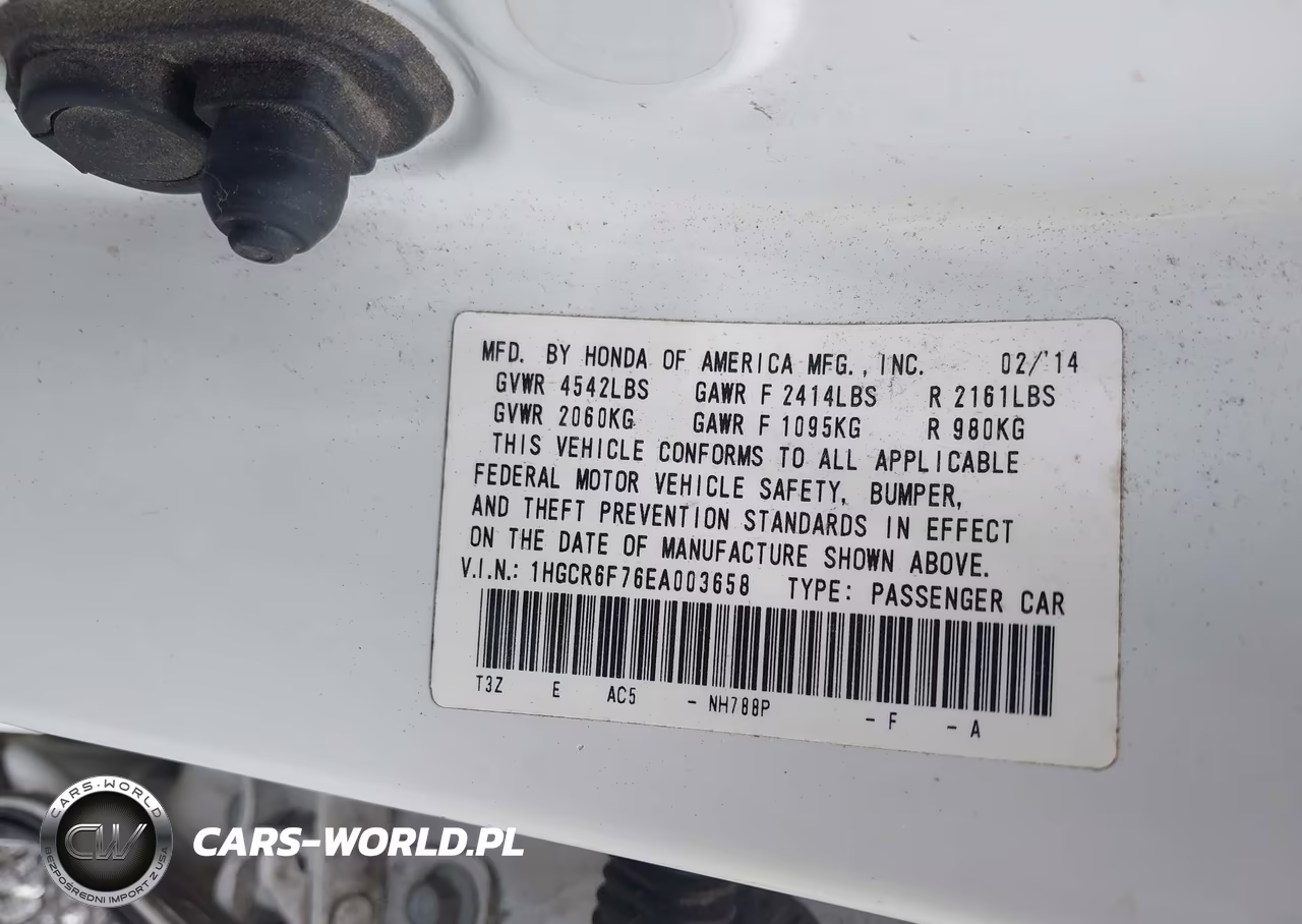 2014 Honda Accord Touring Hybrid VIN:1HGCR6F76EA003658 - 9