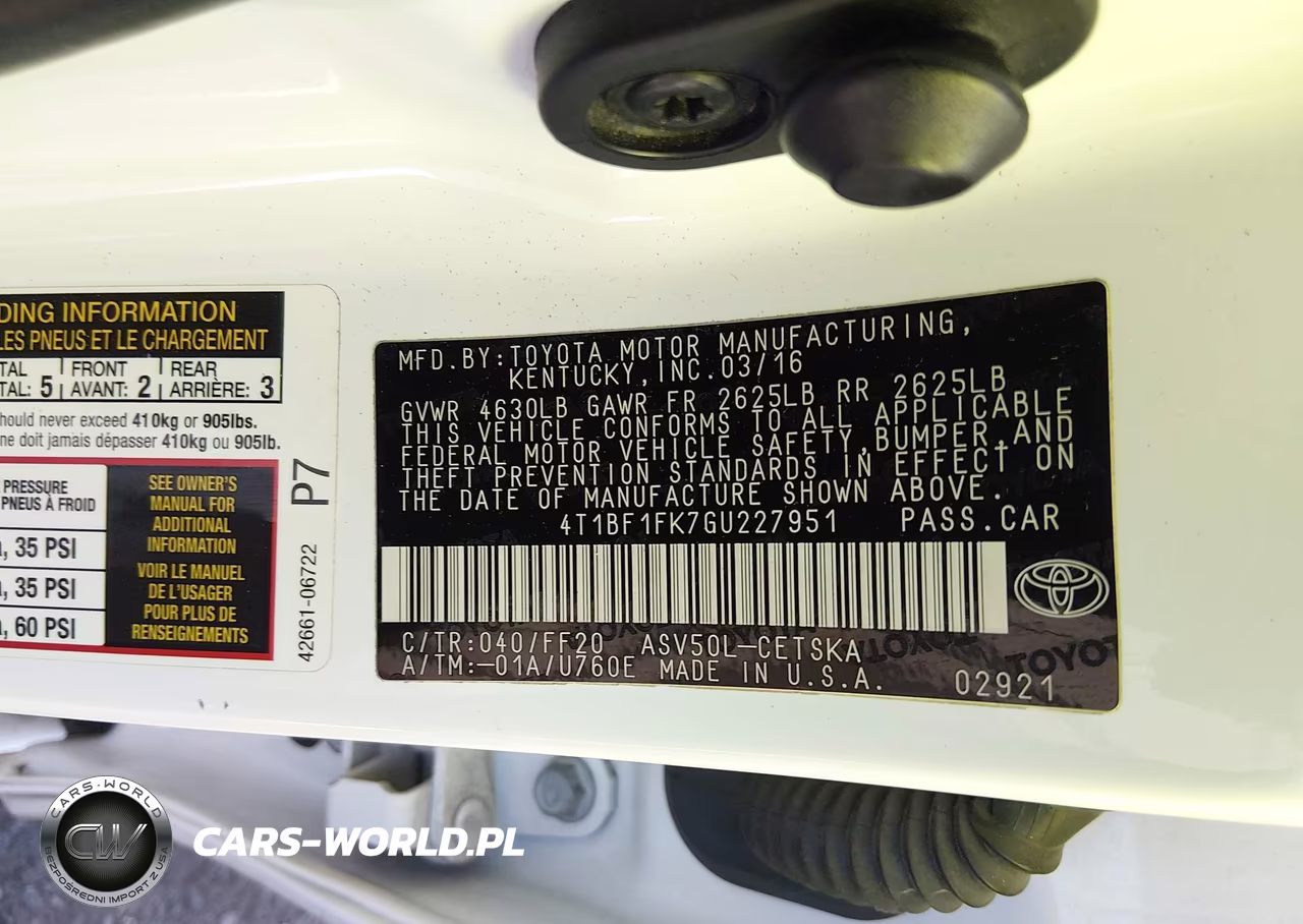 2016 Toyota Camry Se VIN:4T1BF1FK7GU227951 - 9