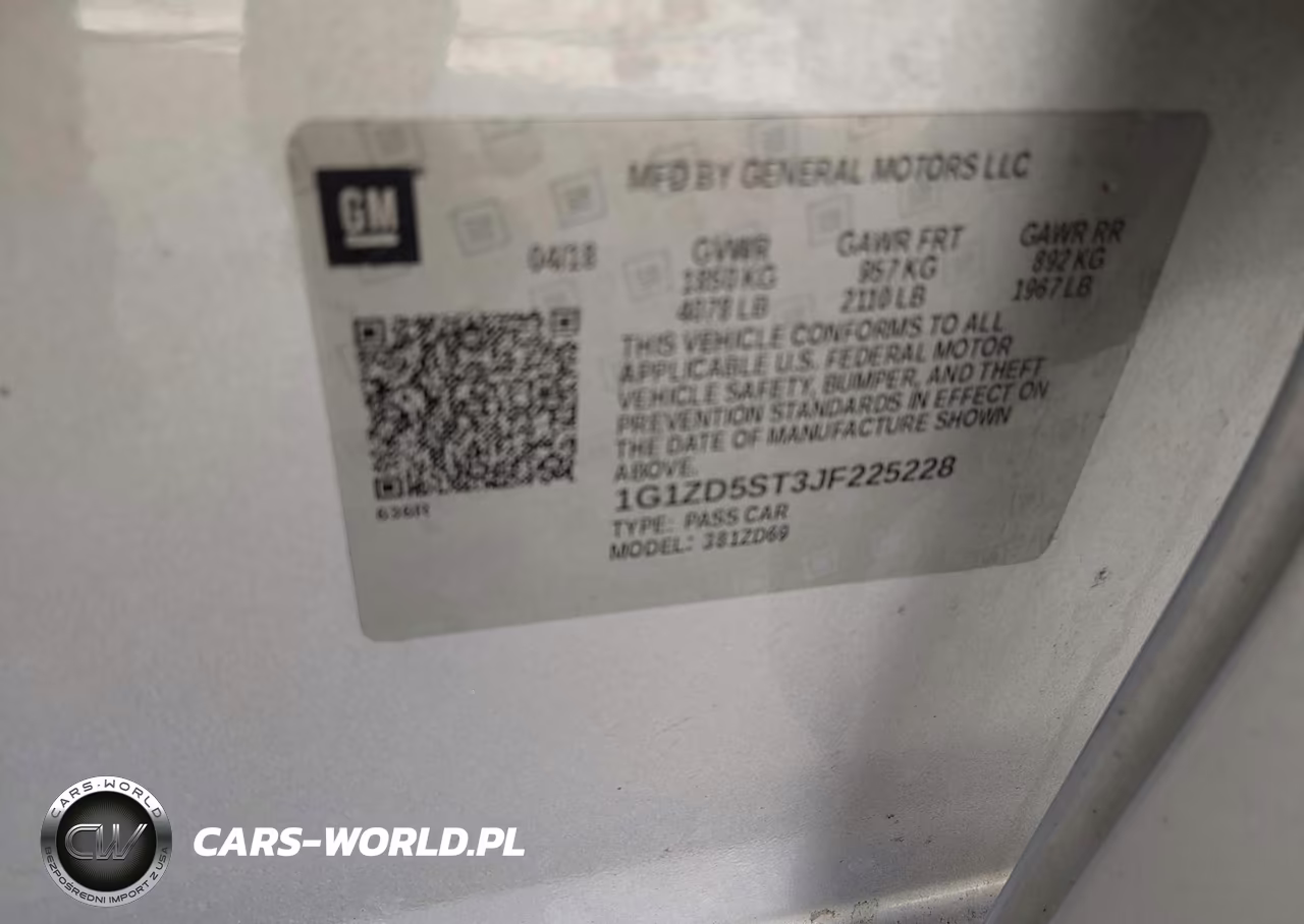 2018 Chevrolet Malibu Lt VIN:1G1ZD5ST3JF225228 - 9