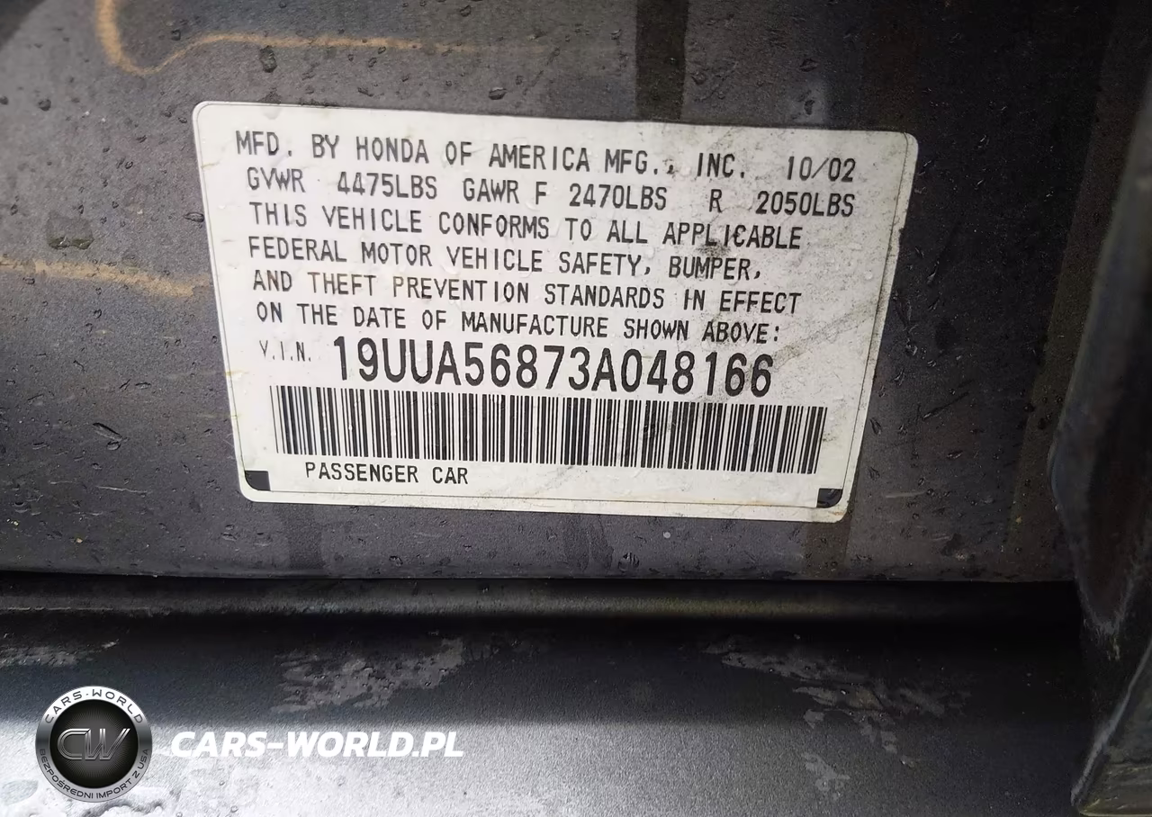 2003 Acura Tl 3.2 Type S VIN:19UUA56873A048166 - 9
