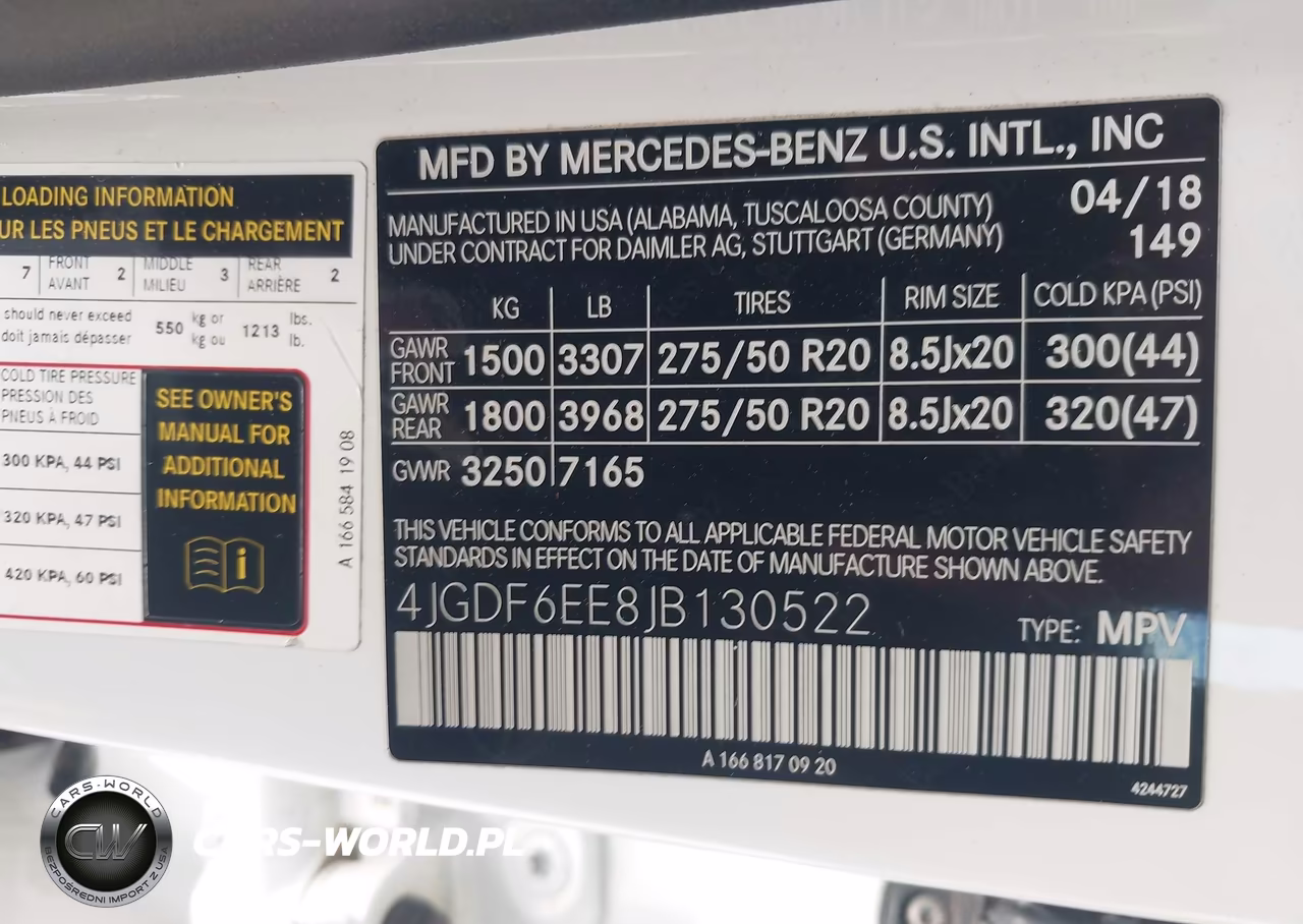 2018 Mercedes-Benz Gls 450 4Matic VIN:4JGDF6EE8JB130522 - 9