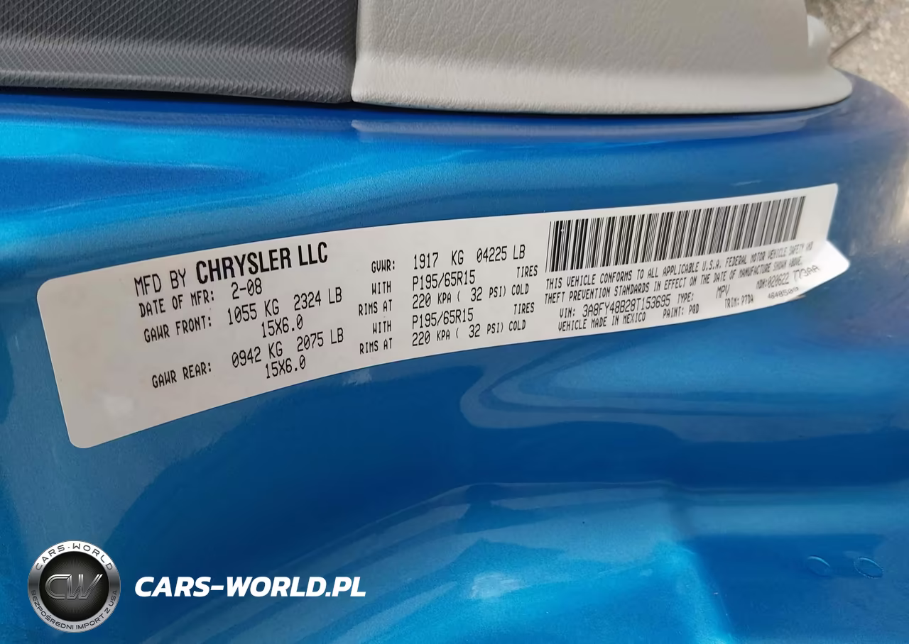 2008 Chrysler Pt Cruiser Lx VIN:3A8FY48B28T153695 - 9