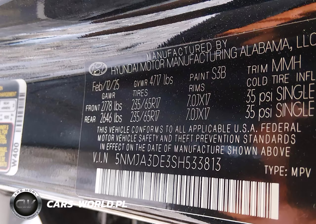 2025 Hyundai Tucson Se VIN:5NMJA3DE3SH533813 - 9