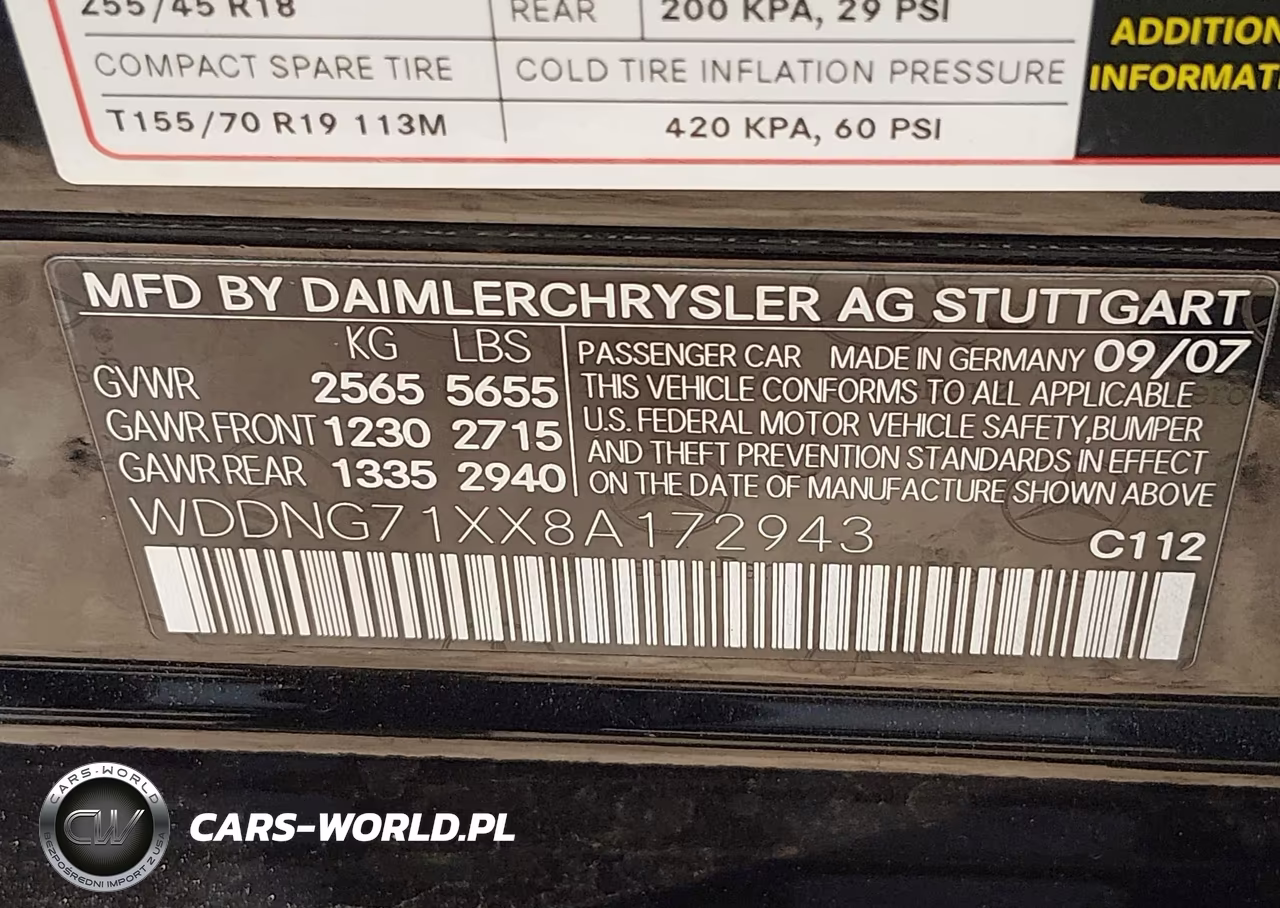 2008 Mercedes-Benz S 550 VIN:WDDNG71XX8A172943 - 9