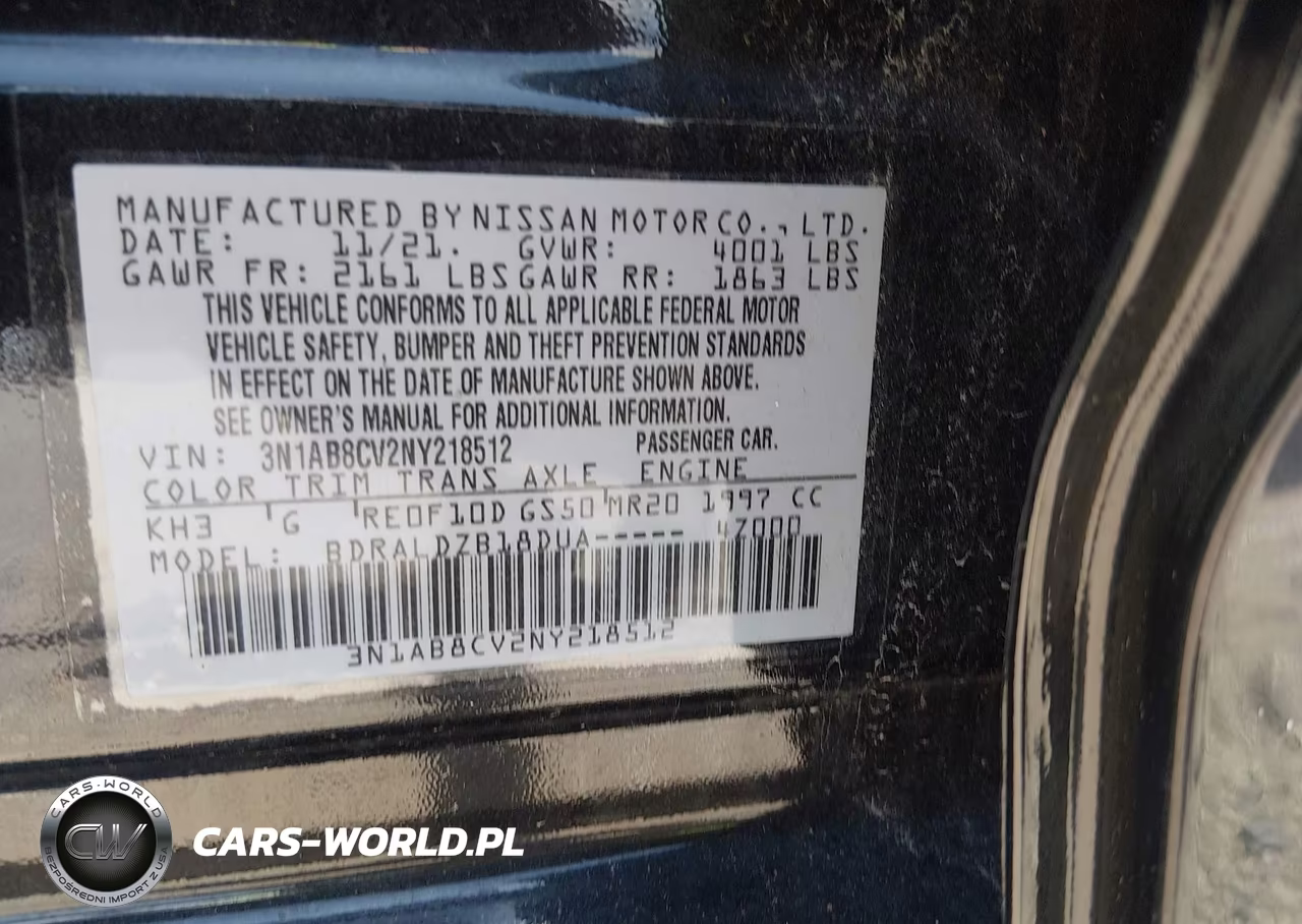 2022 Nissan Sentra Sv Xtronic Cvt VIN:3N1AB8CV2NY218512 - 9