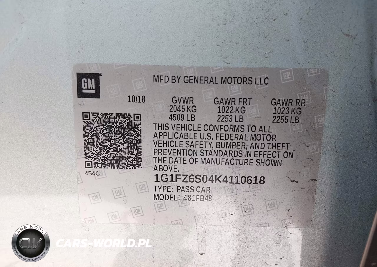 2019 Chevrolet Bolt Ev Premier VIN:1G1FZ6S04K4110618 - 9