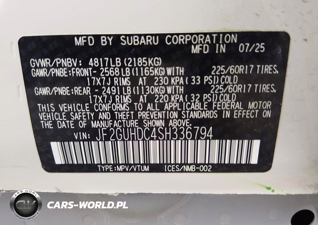 2025 Subaru Crosstrek Premium VIN:JF2GUHDC4SH336794 - 9