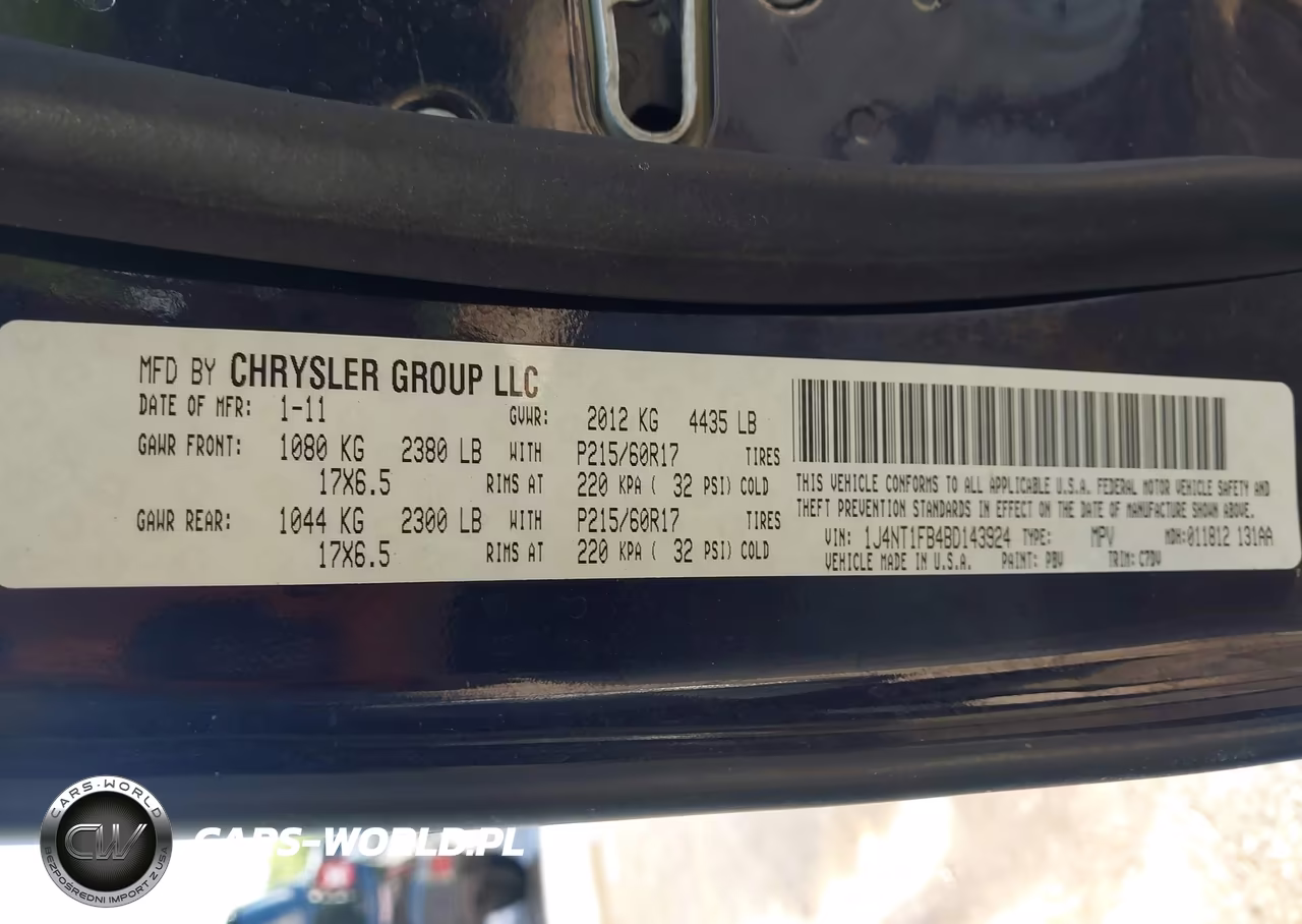 2011 Jeep Compass VIN:1J4NT1FB4BD143924 - 9