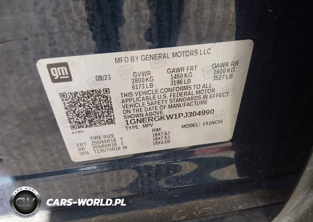 2023 Chevrolet Traverse Fwd Lt Cloth VIN:1GNERGKW1PJ304990 - 9
