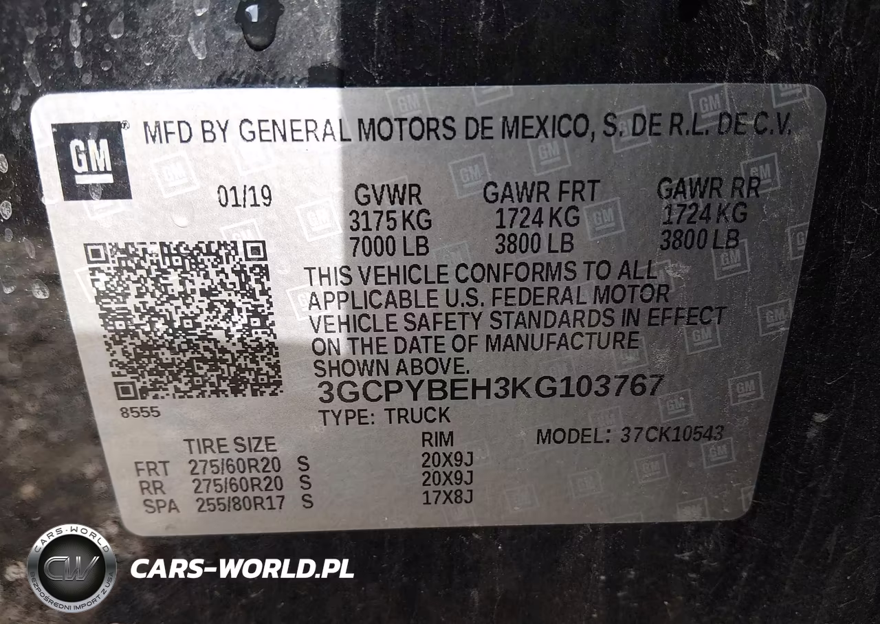 2019 Chevrolet Silverado 1500 Custom VIN:3GCPYBEH3KG103767 - 9