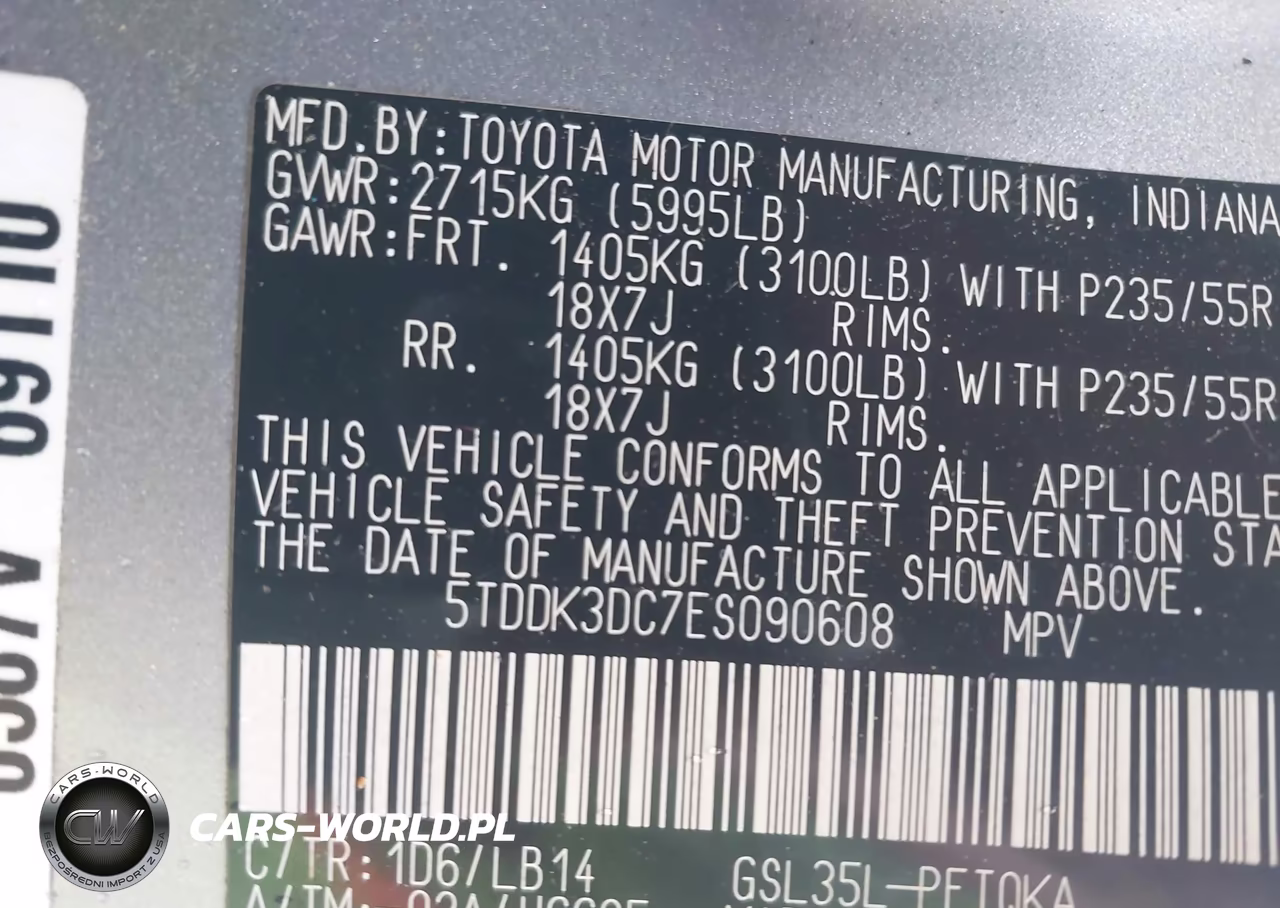 2014 Toyota Sienna Xle 7 Passenger VIN:5TDDK3DC7ES090608 - 9