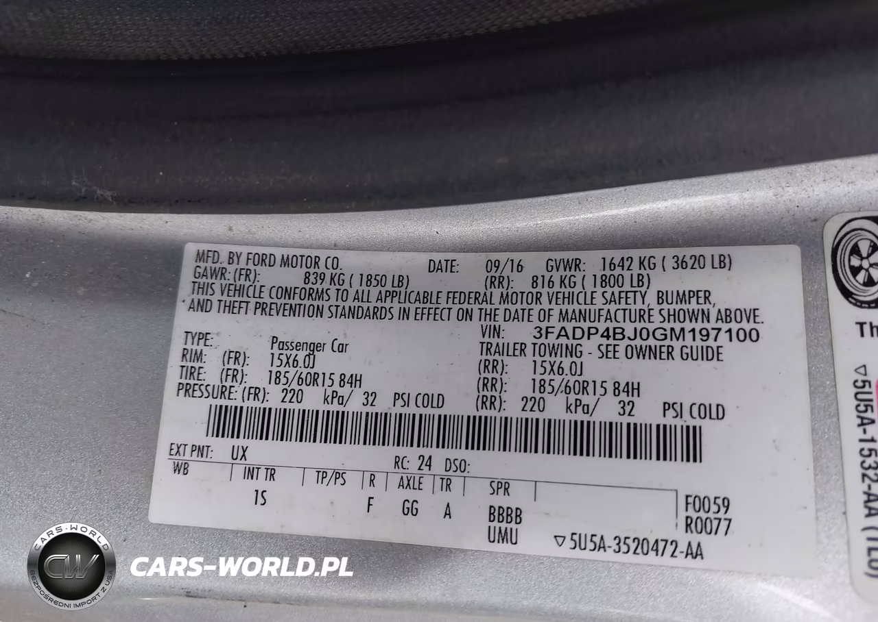 2016 Ford Fiesta Se VIN:3FADP4BJ0GM197100 - 8