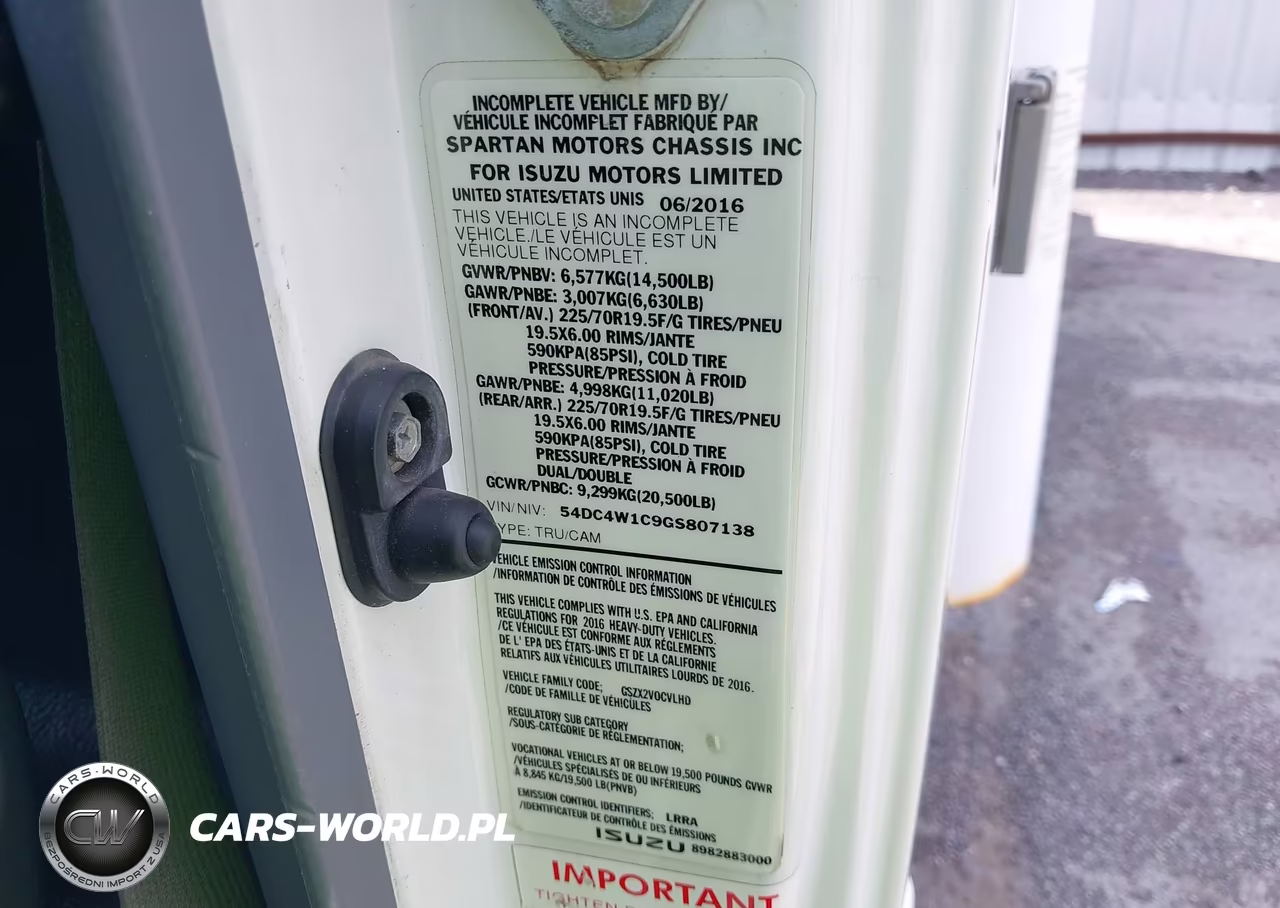 2016 Isuzu Npr Hd Gas Reg VIN:54DC4W1C9GS807138 - 8