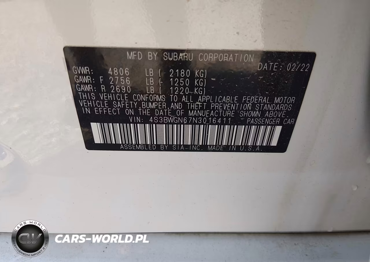 2022 Subaru Legacy Limited Xt VIN:4S3BWGN67N3016411 - 9