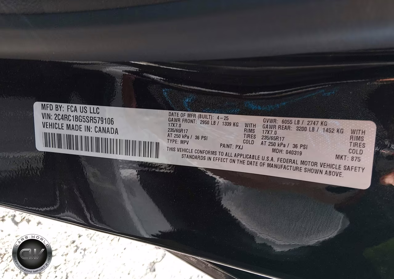 2025 Chrysler Pacifica Select VIN:2C4RC1BG5SR579106 - 9