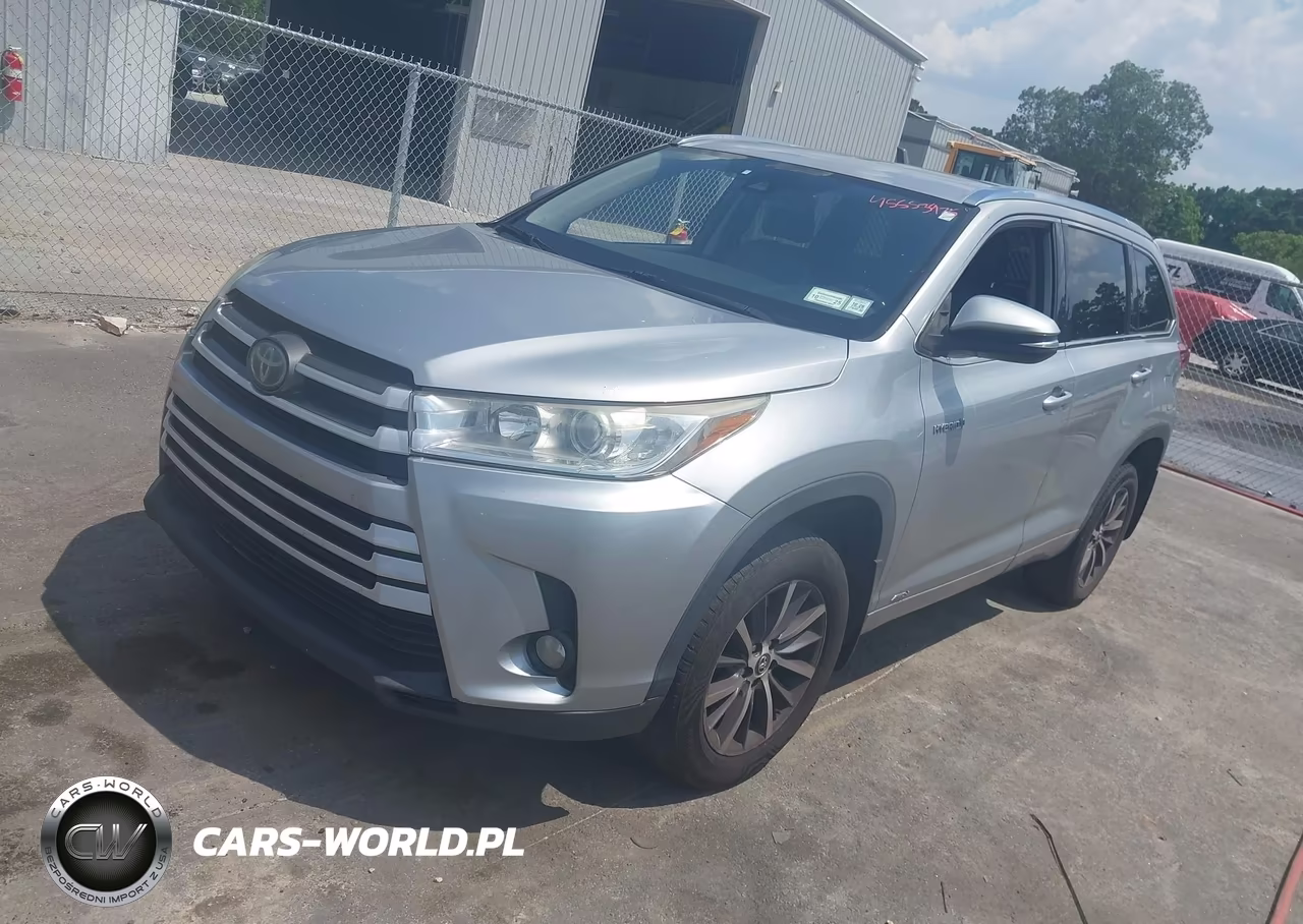 2018 Toyota Highlander Hybrid Xle VIN:5TDJGRFH6JS045105 - 2