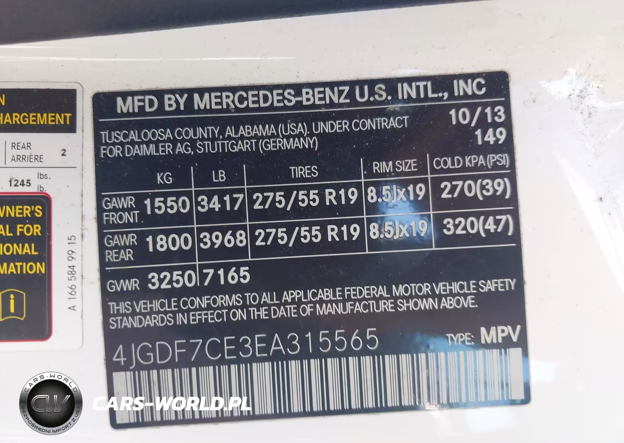 2014 Mercedes-Benz Gl 450 4Matic VIN:4JGDF7CE3EA315565 - 9