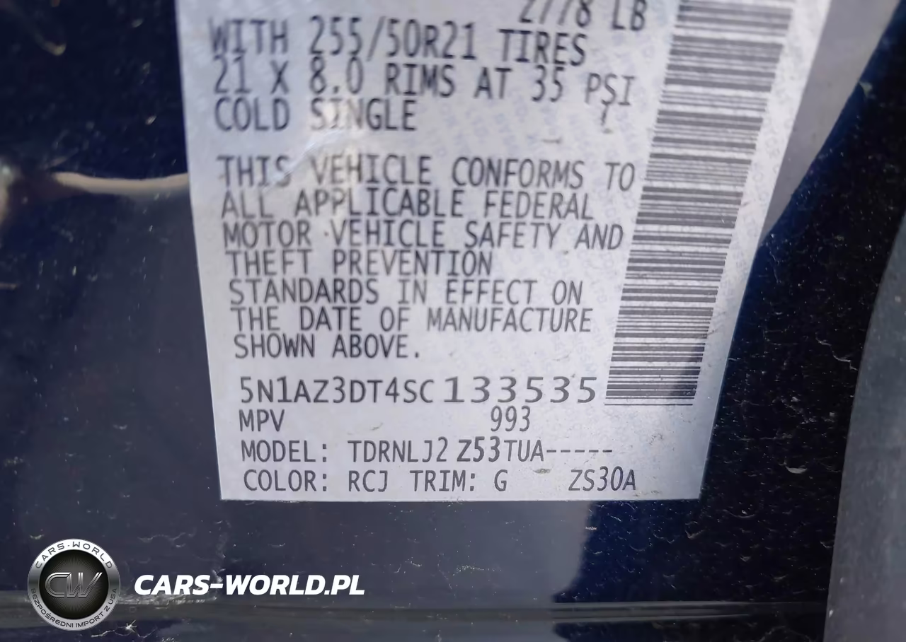2025 Nissan Murano Platinum VIN:5N1AZ3DT4SC133535 - 9