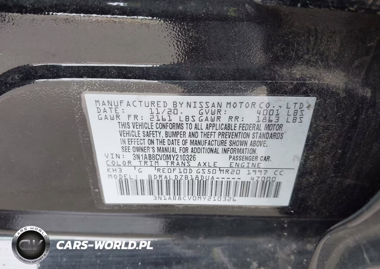 2021 Nissan Sentra Sv Xtronic Cvt VIN:3N1AB8CV0MY210326 - 9