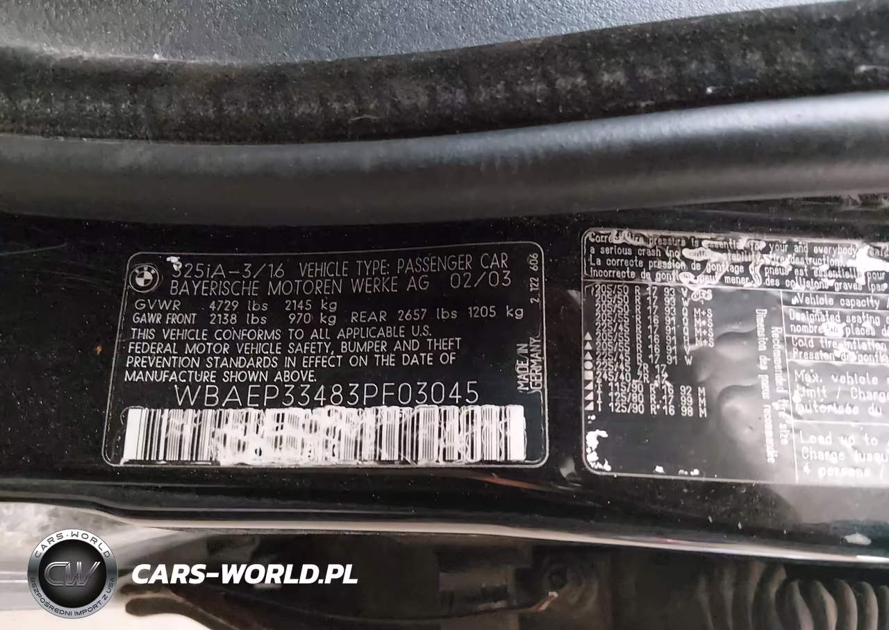 2003 BMW 3 Series 325Xi VIN:WBAEP33483PF03045 - 9