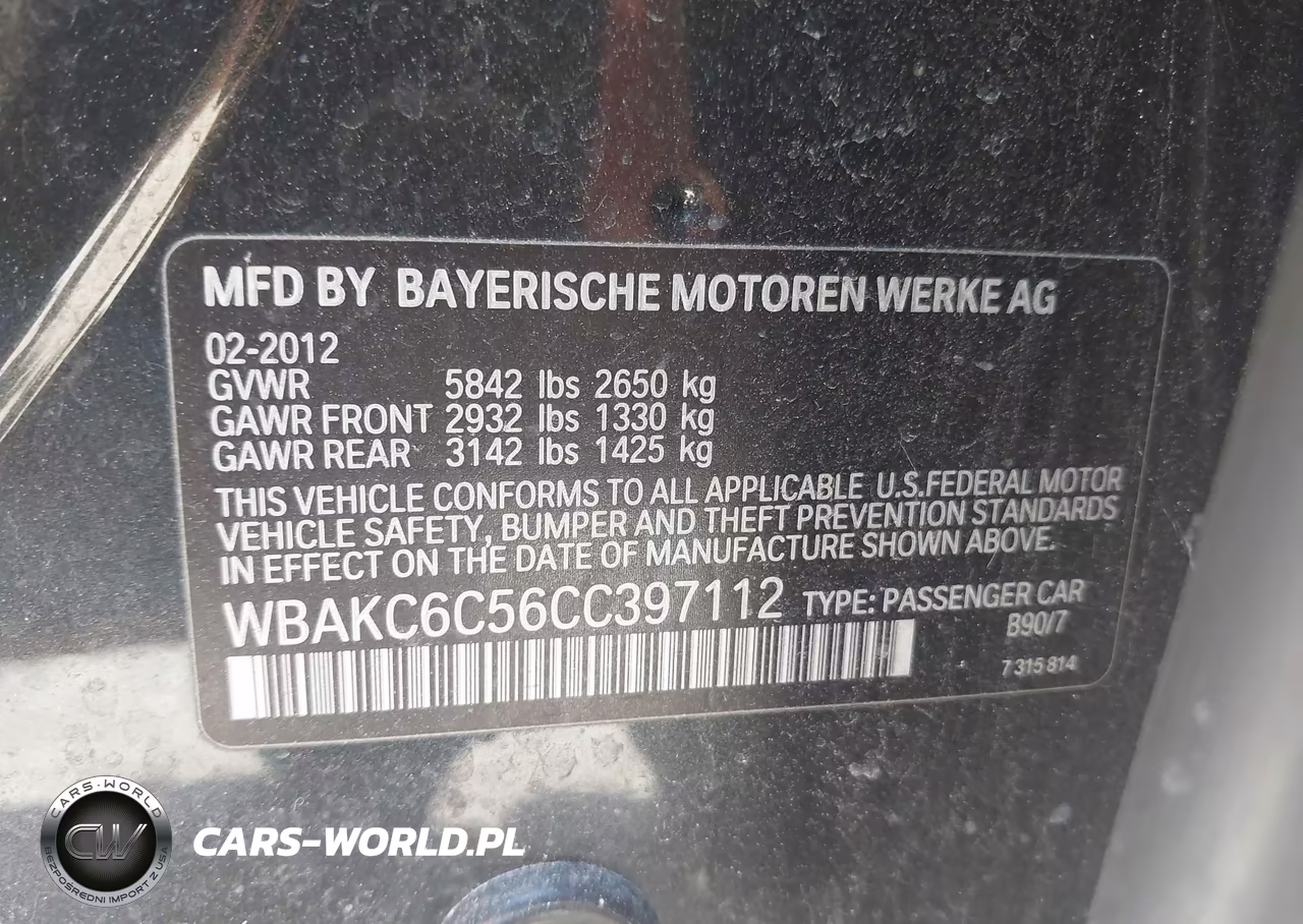 2012 BMW 750I xDrive VIN:WBAKC6C56CC397112 - 9