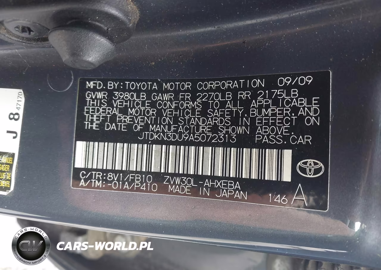 2010 Toyota Prius Iii VIN:JTDKN3DU9A5072313 - 9