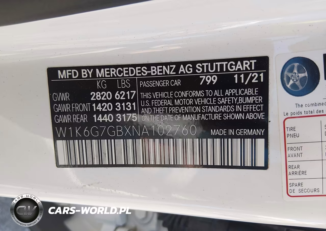 2022 Mercedes-Benz S 580 4Matic VIN:W1K6G7GBXNA102760 - 9