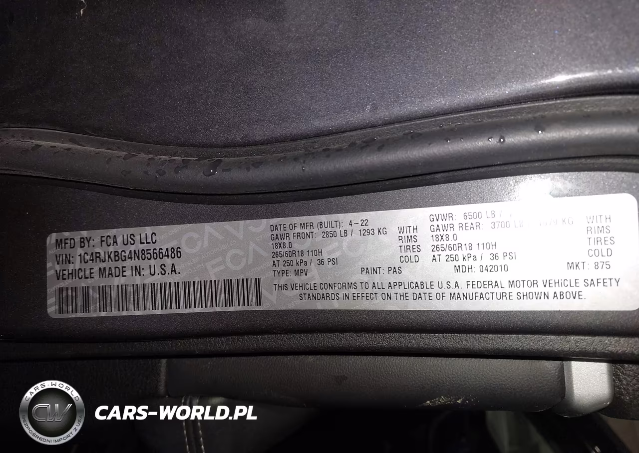 2022 Jeep Grand Cherokee L Limited 4X4 VIN:1C4RJKBG4N8566486 - 9