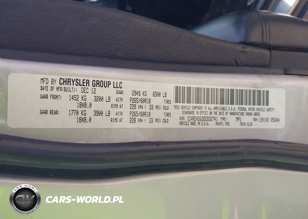 2013 Dodge Durango Crew VIN:1C4RDHDG3DC632741 - 9
