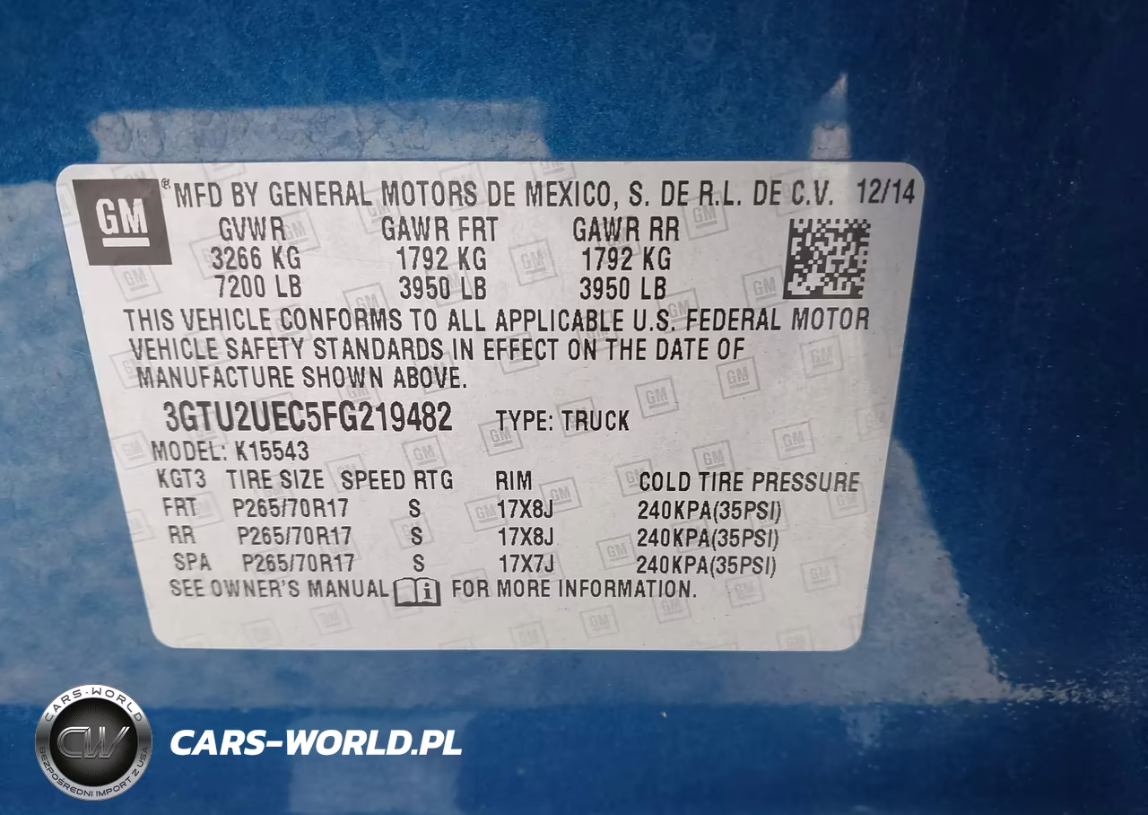 2015 GMC Sierra 1500 Sle VIN:3GTU2UEC5FG219482 - 9