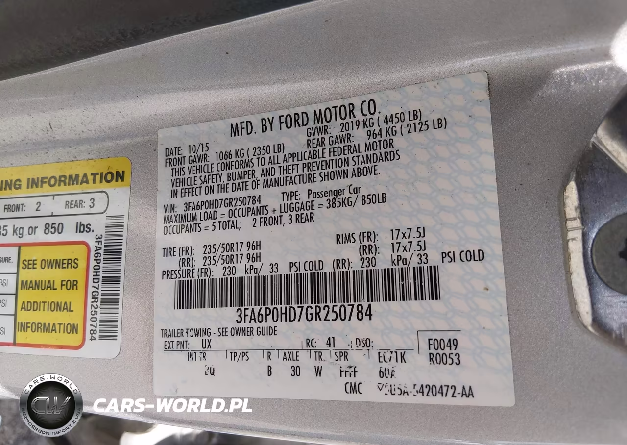 2016 Ford Fusion Se VIN:3FA6P0HD7GR250784 - 9