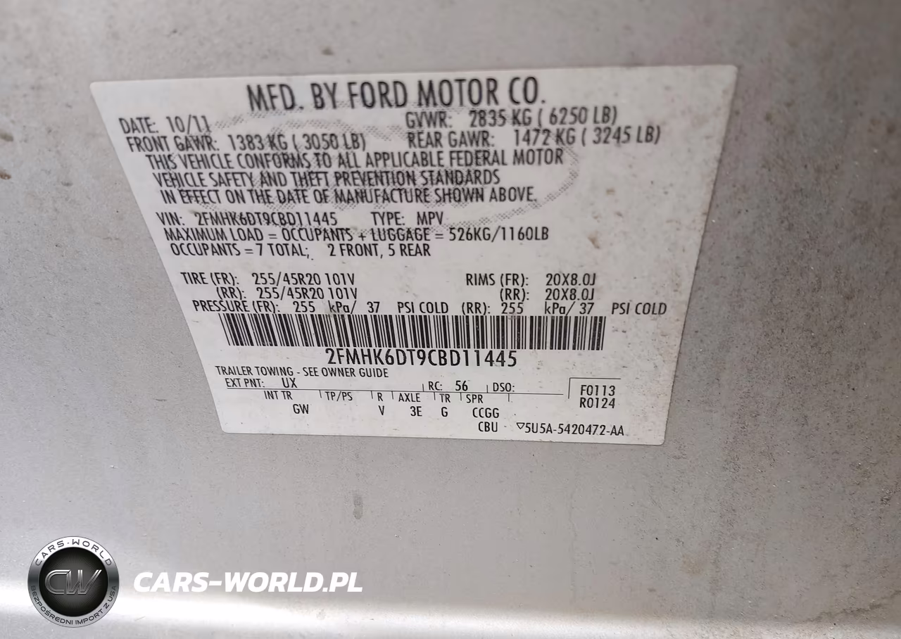 2012 Ford Flex Limited-Titanium VIN:2FMHK6DT9CBD11445 - 9