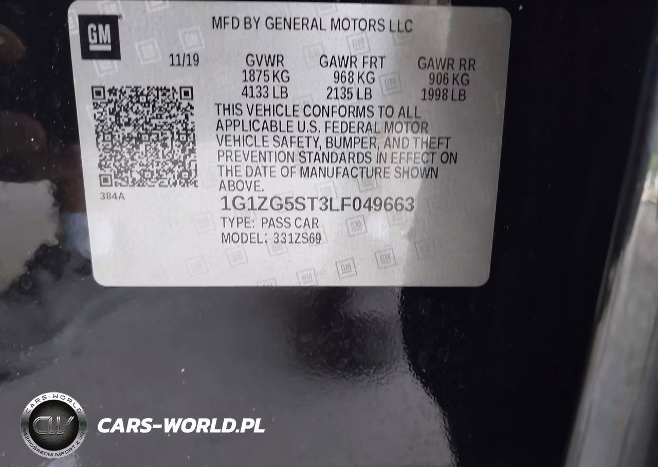 2020 Chevrolet Malibu Fwd Rs VIN:1G1ZG5ST3LF049663 - 9