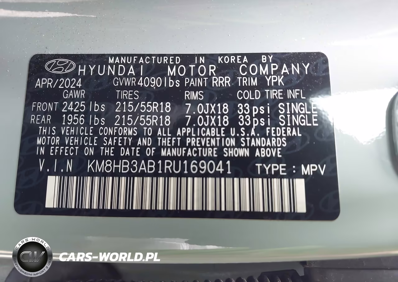 2024 Hyundai Kona Sel VIN:KM8HB3AB1RU169041 - 9