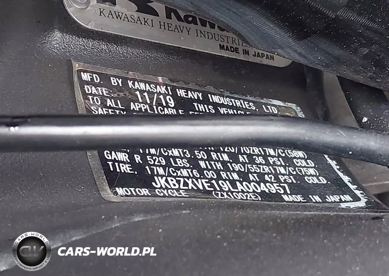 2020 Kawasaki Zx1002 VIN:JKBZXVE19LA004957 - 10