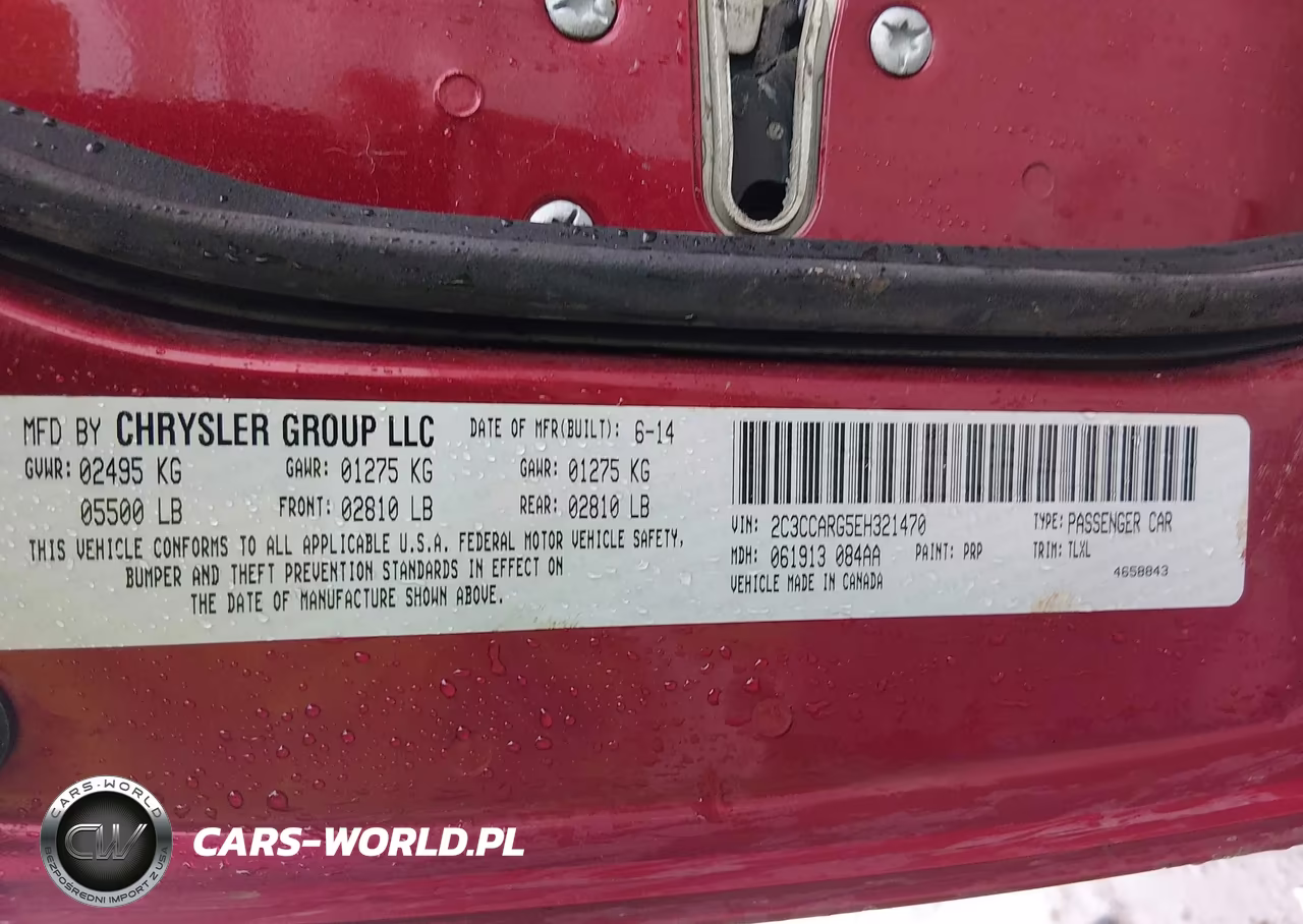 2014 Chrysler 300 VIN:2C3CCARG5EH321470 - 9