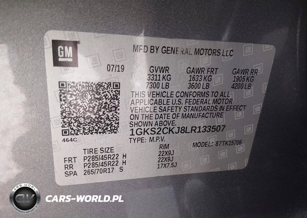 2020 GMC Yukon 4Wd Denali VIN:1GKS2CKJ8LR133507 - 9