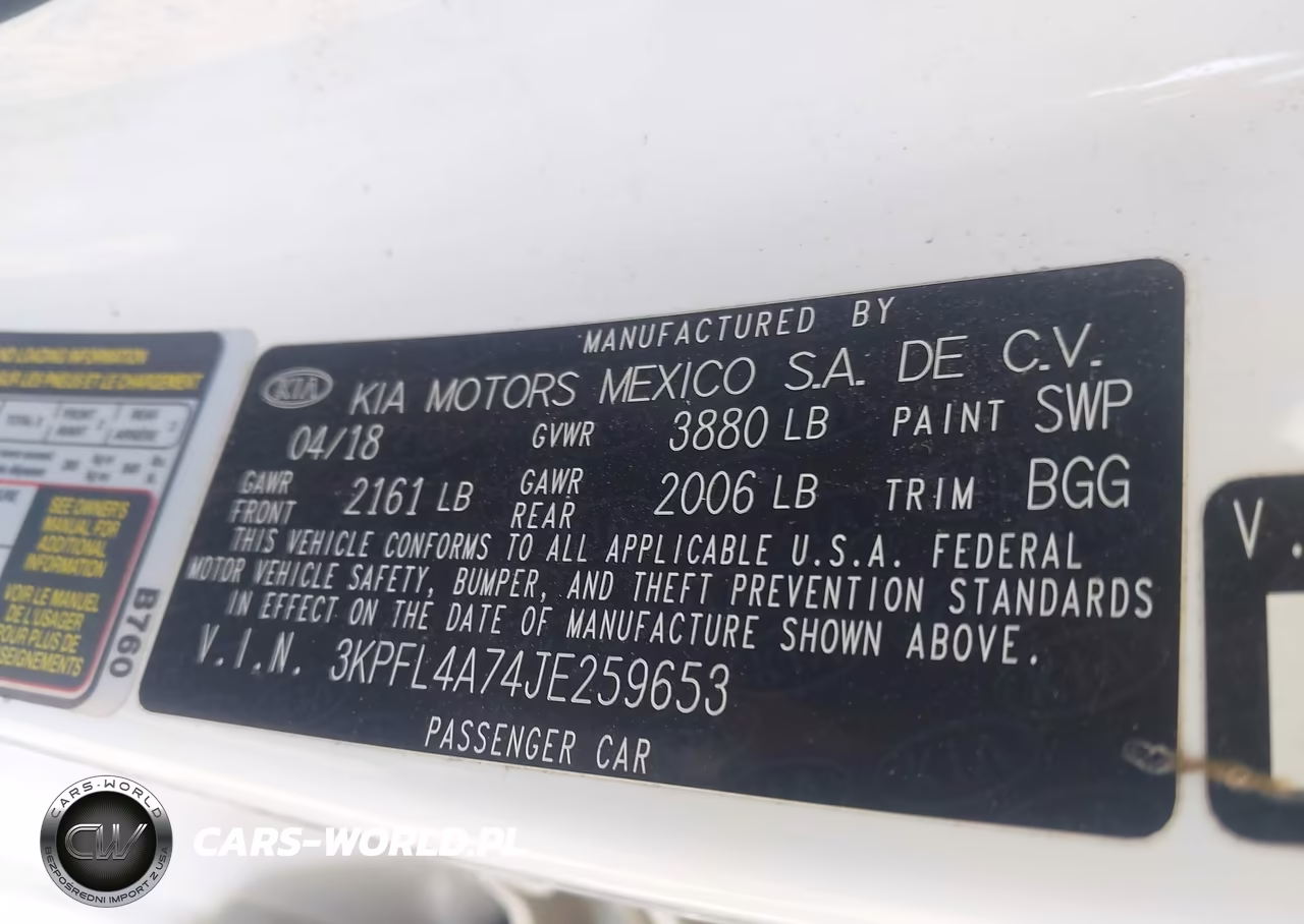 2018 Kia Forte Lx VIN:3KPFL4A74JE259653 - 9