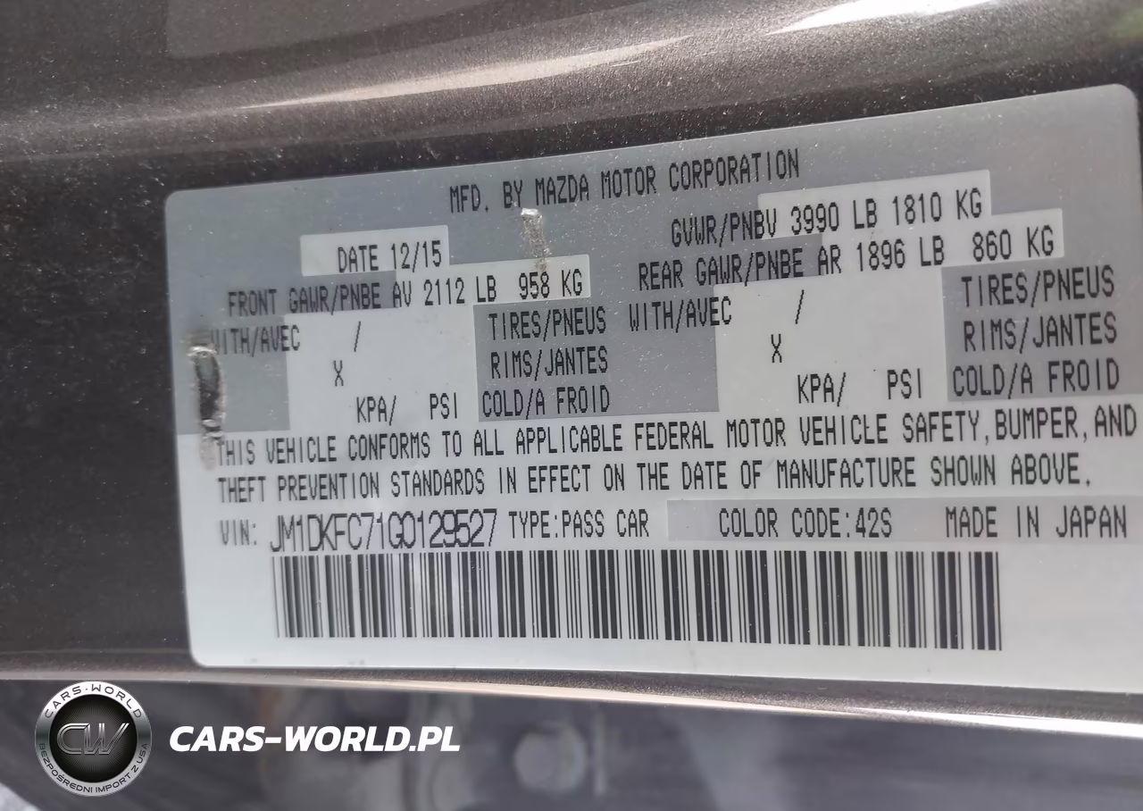 2016 Mazda Cx-3 Touring VIN:JM1DKFC71G0129527 - 9
