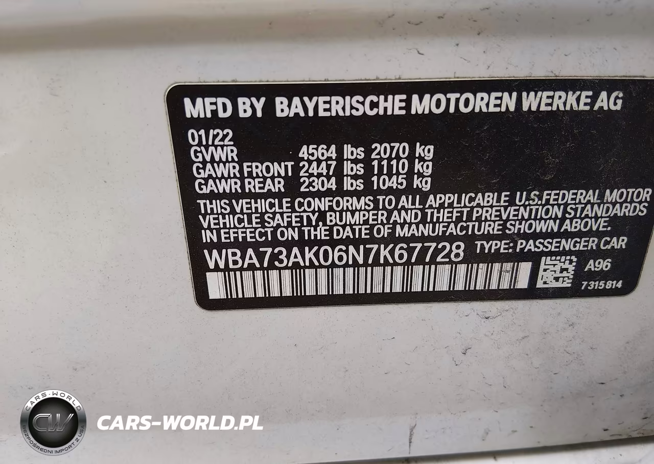 2022 BMW 228 Gran Coupe I xDrive VIN:WBA73AK06N7K67728 - 9