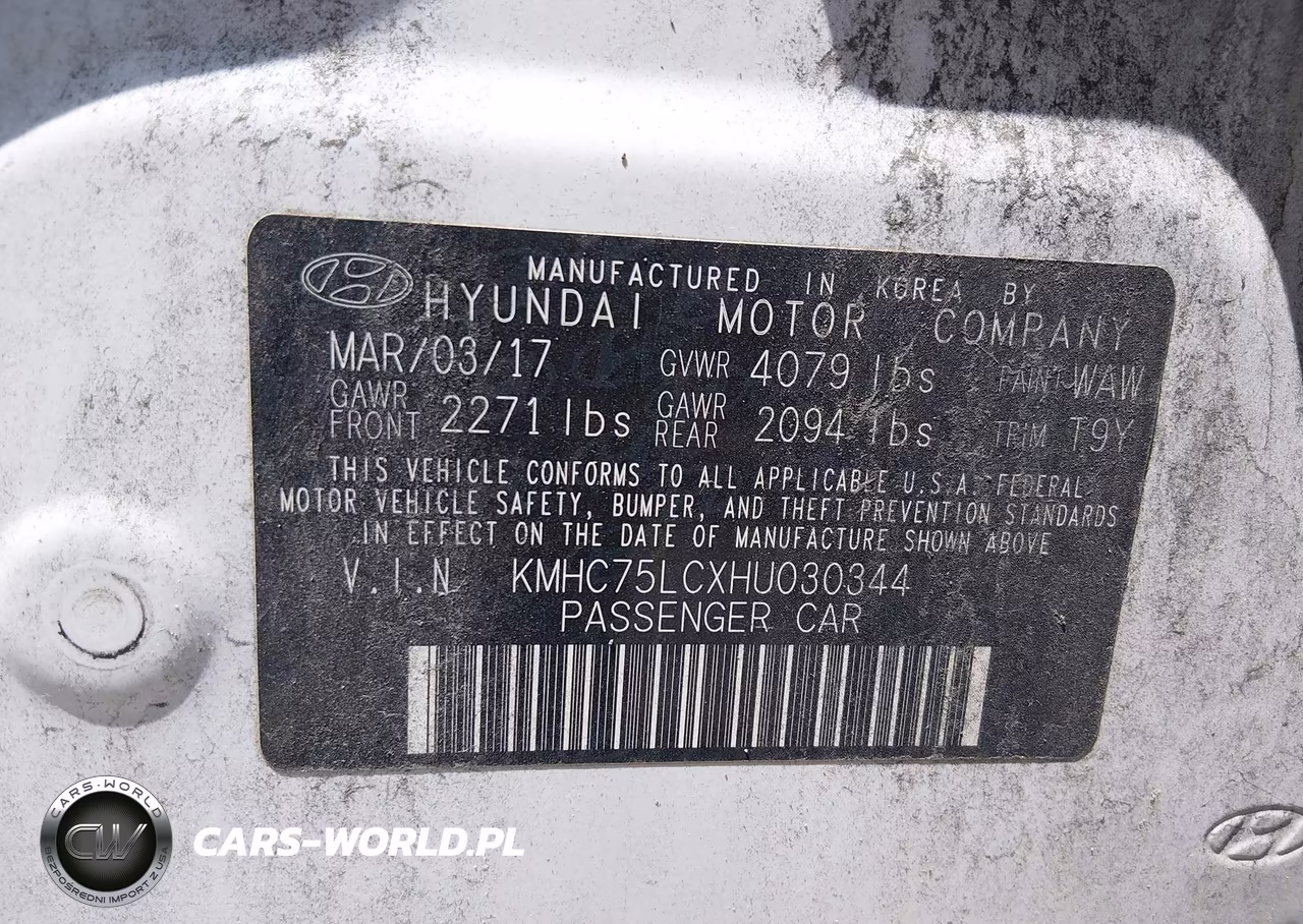 2017 Hyundai Ioniq Hybrid Sel VIN:KMHC75LCXHU030344 - 9