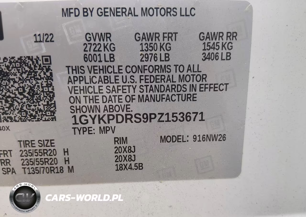 2023 Cadillac Xt6 Awd Premium Luxury VIN:1GYKPDRS9PZ153671 - 9