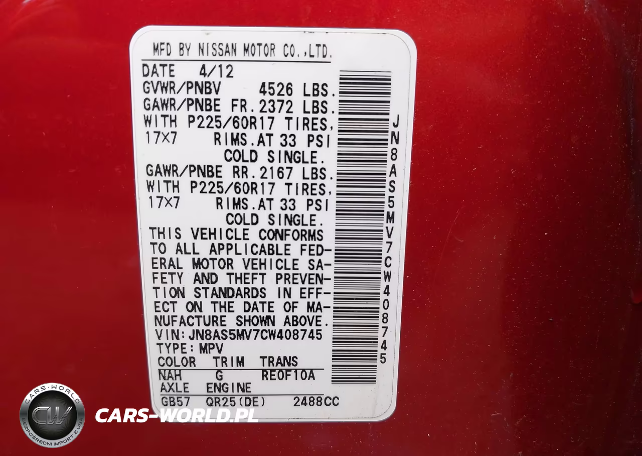 2012 Nissan Rogue Sv VIN:JN8AS5MV7CW408745 - 9