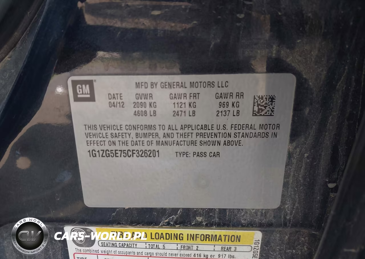 2012 Chevrolet Malibu 2Lz VIN:1G1ZG5E75CF326201 - 9
