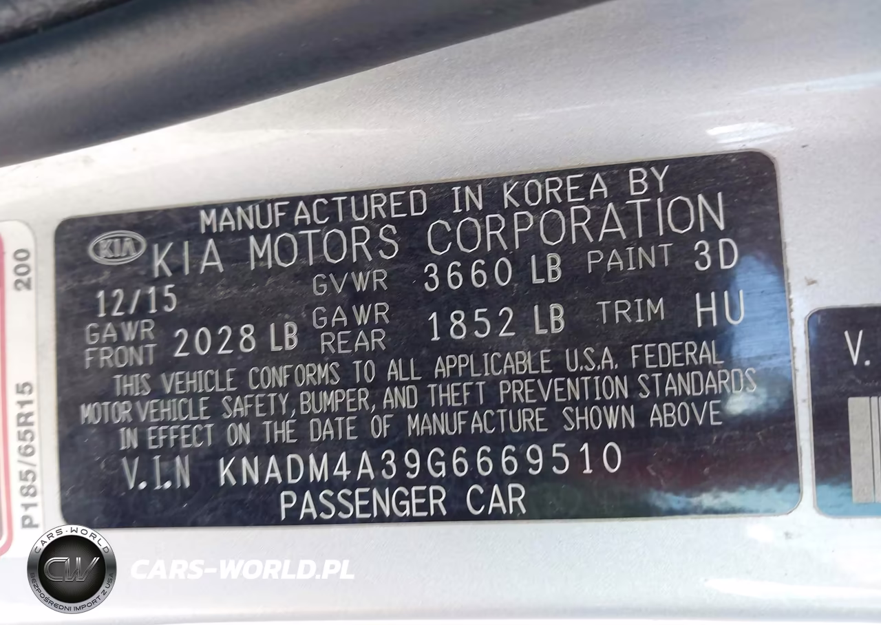 2016 Kia Rio Lx VIN:KNADM4A39G6669510 - 9
