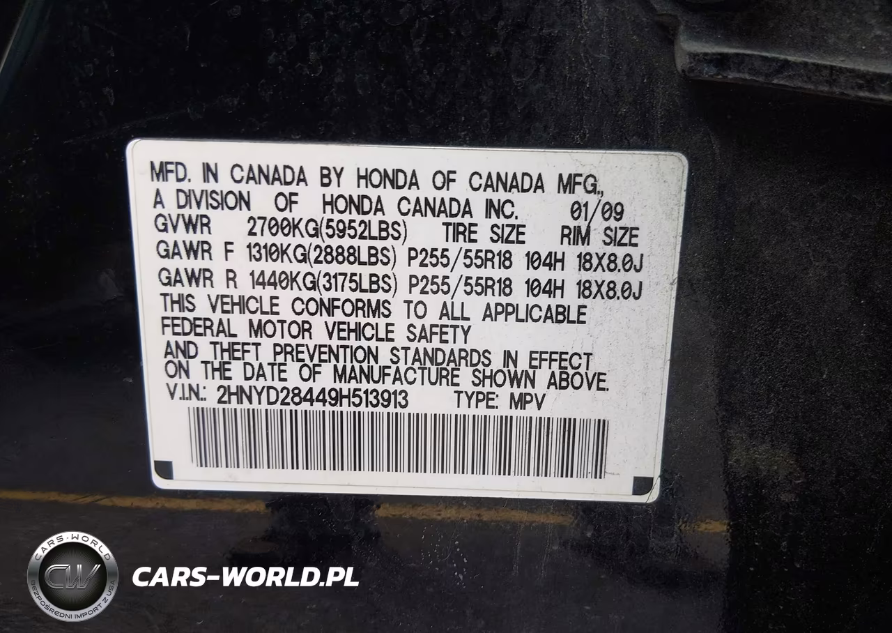 2009 Acura Mdx Technology Package VIN:2HNYD28449H513913 - 9
