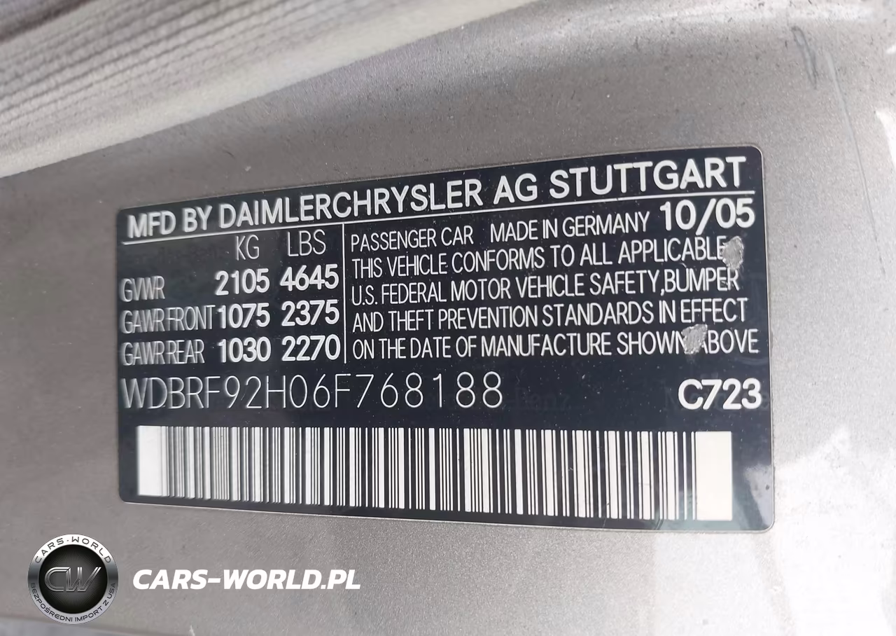 2006 Mercedes-Benz C 280 Luxury 4Matic VIN:WDBRF92H06F768188 - 9